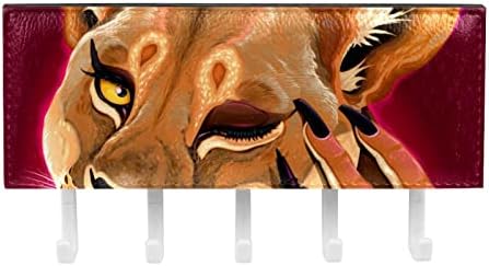 Лав Смешно Монтира на Ѕид Грб Багажник со 5 Декоративни Куки, Само Лепило Куки за Бесење 4.4 lb(Макс) Крпа Копче Шапка Ножици