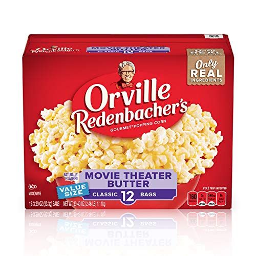 Orville Redenbacher е Кино Путер Микробранова Пуканки, 3.29 Унца Класичен Торба, 12-Count